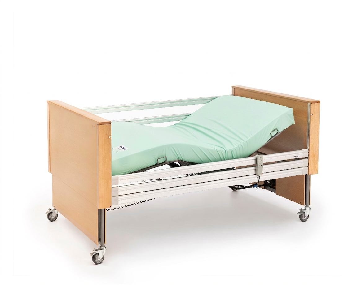 Cama articulada bariátrica Geria300 con colchón Látex y funda sanitaria